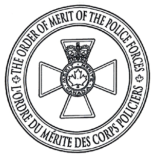 Sceau - Témoin le Sceau de l'Ordre
du mérite des corps policiers 
en ce huitième jour de janvier
de l'an deux mille quinze.