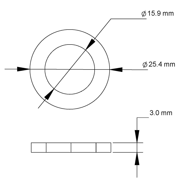 Figure 1 — Ring gauge - Description below