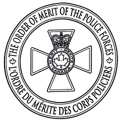 Témoin le Sceau de l'Ordre du mérite des corps policiers