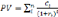 Equation - Total Present Value