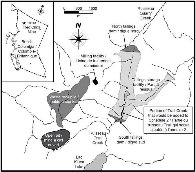 Map - Red Chris Mine.