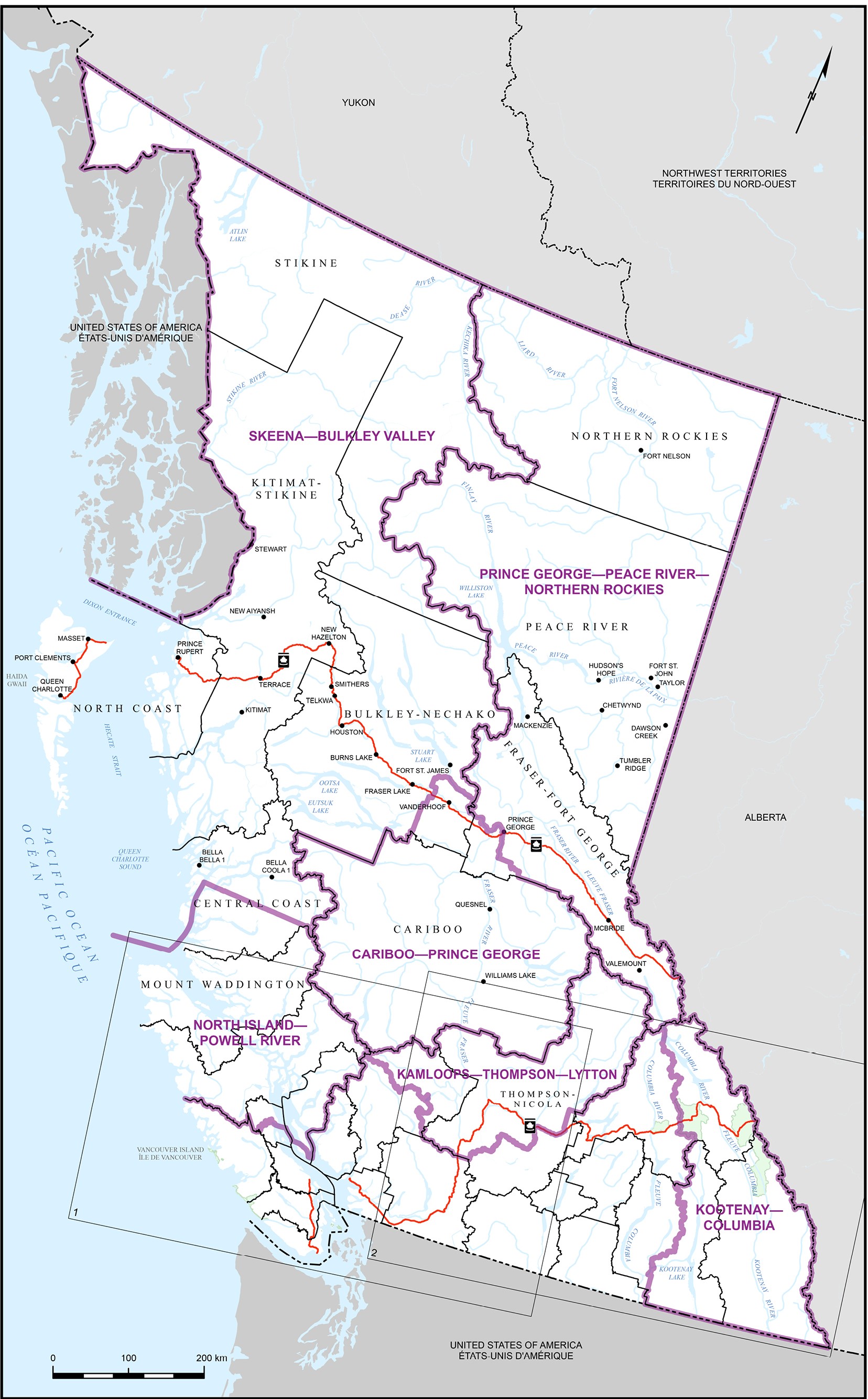 Carte 1&nbsp;&mdash;&nbsp;Colombie-Britannique 