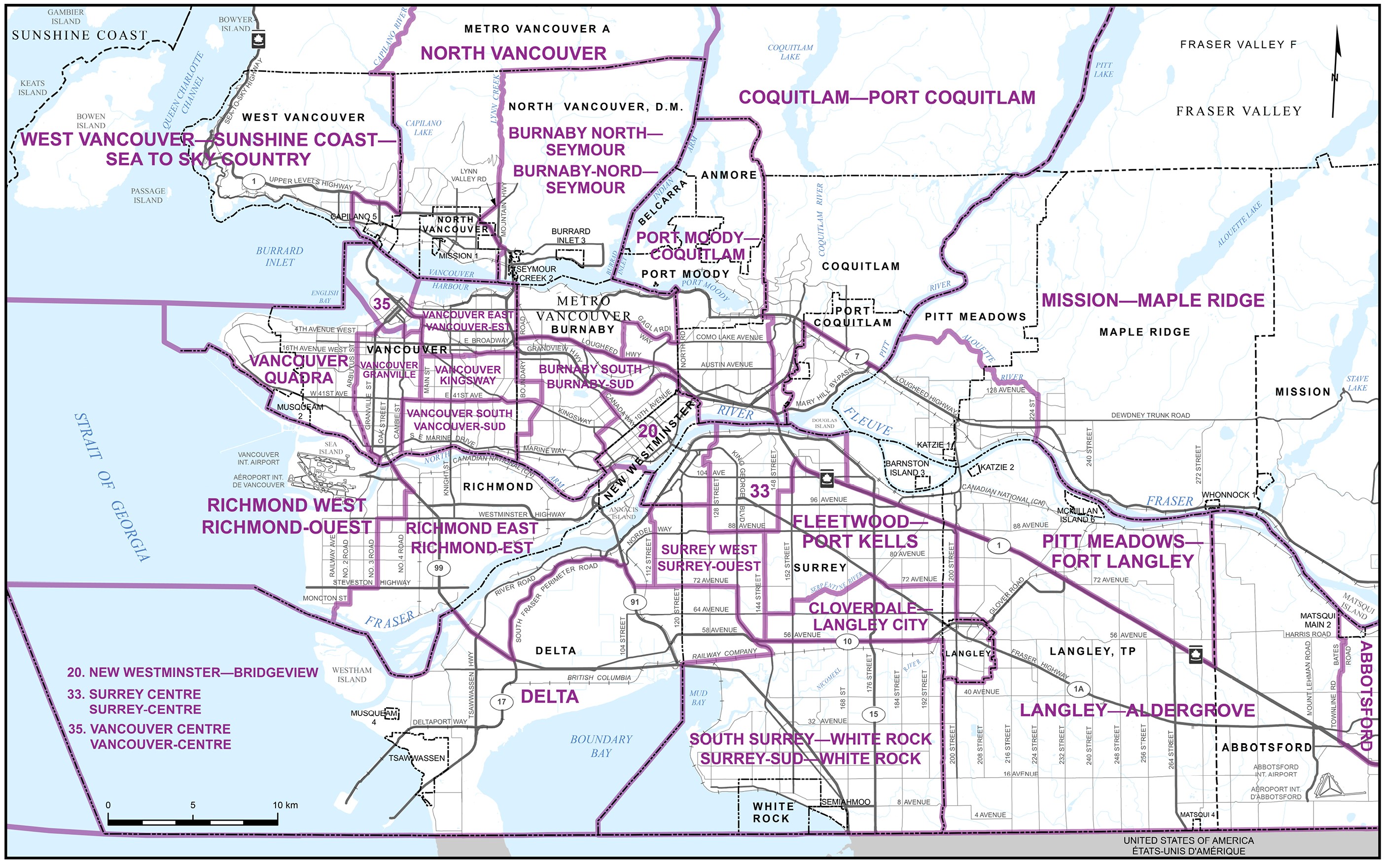 Carte 12&nbsp;&mdash;&nbsp;Ville de Vancouver et ses environs
