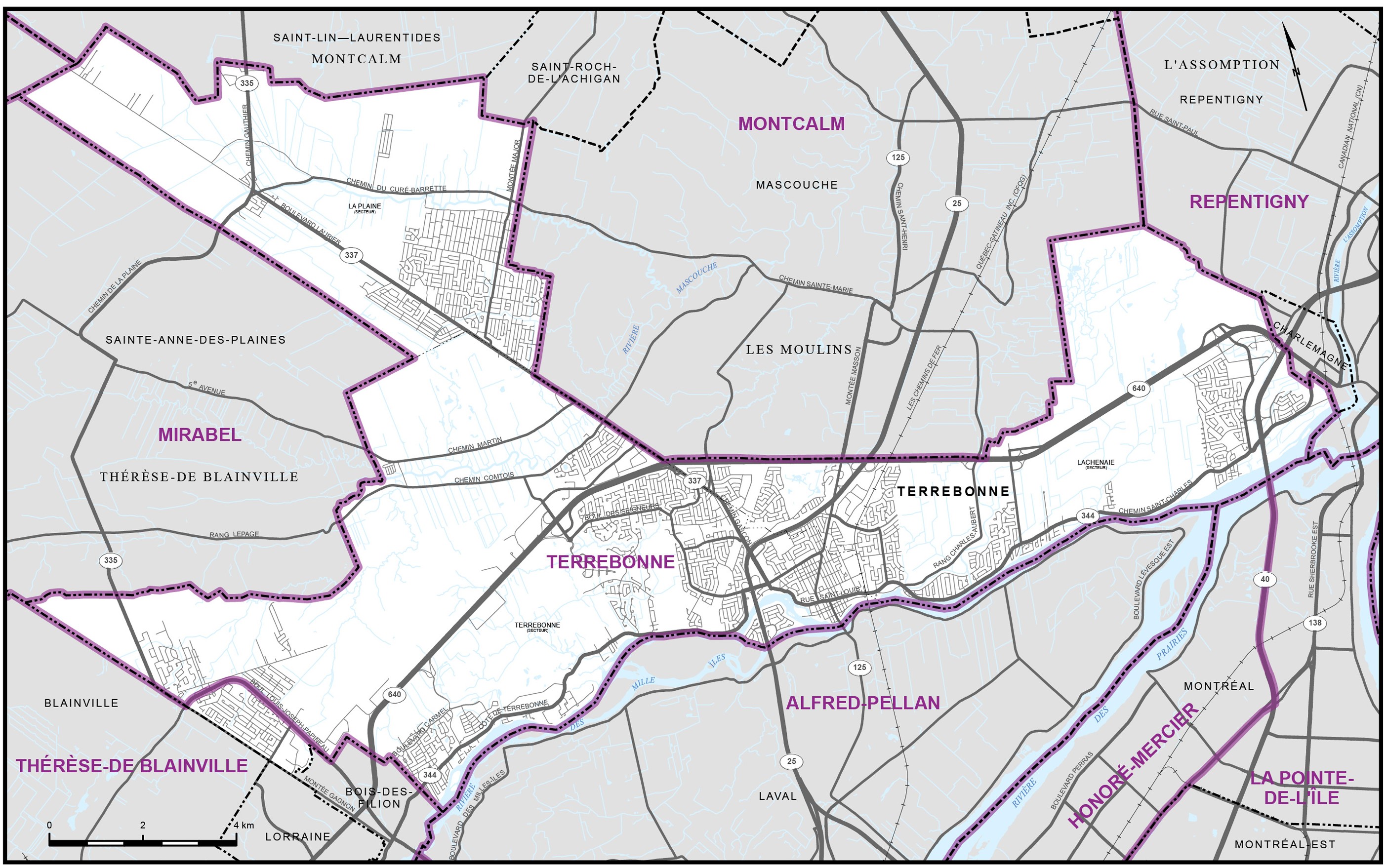 Carte 17 - Ville de Terrebonne