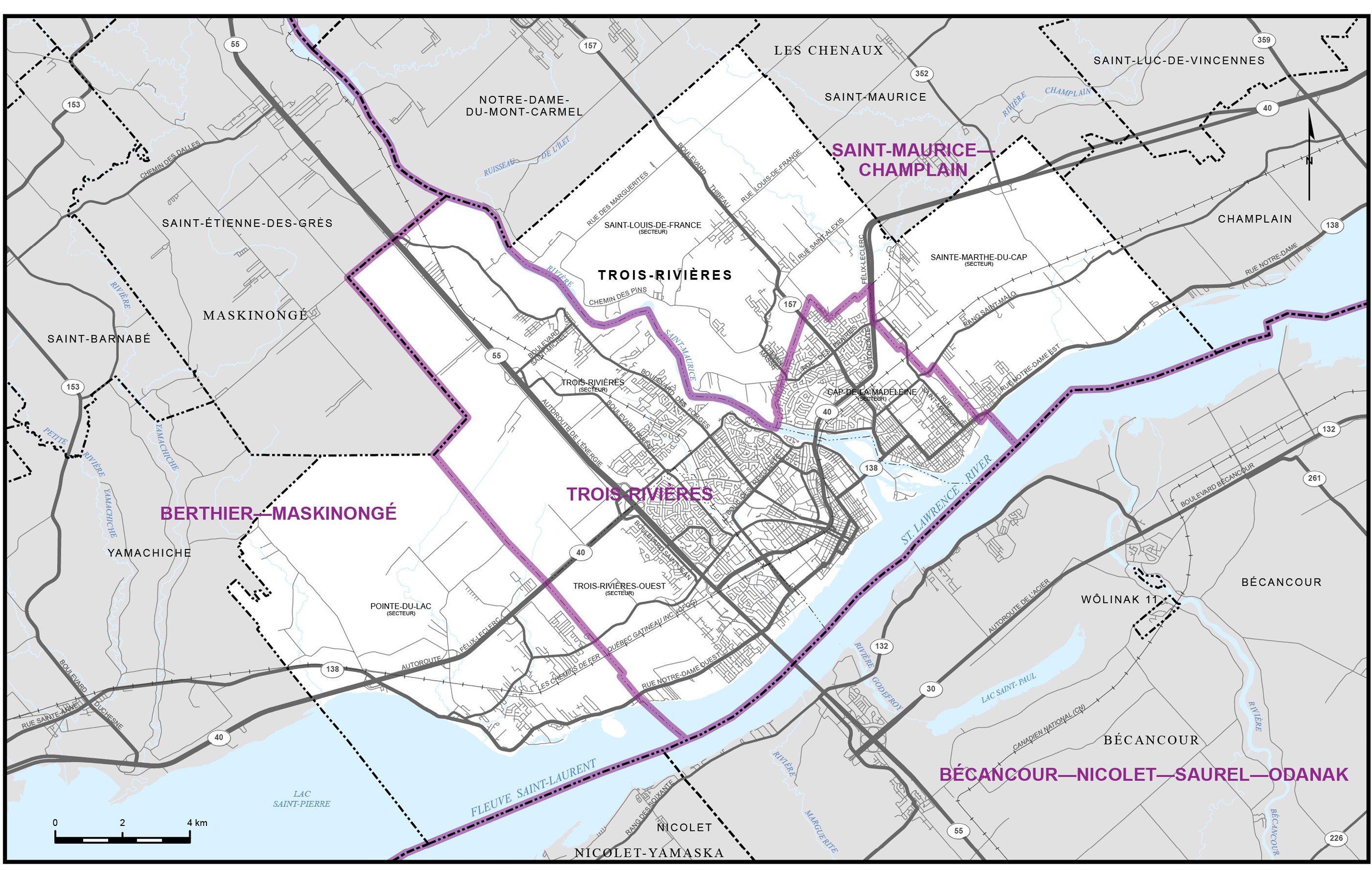 Carte 18 - Ville de Trois-Rivières