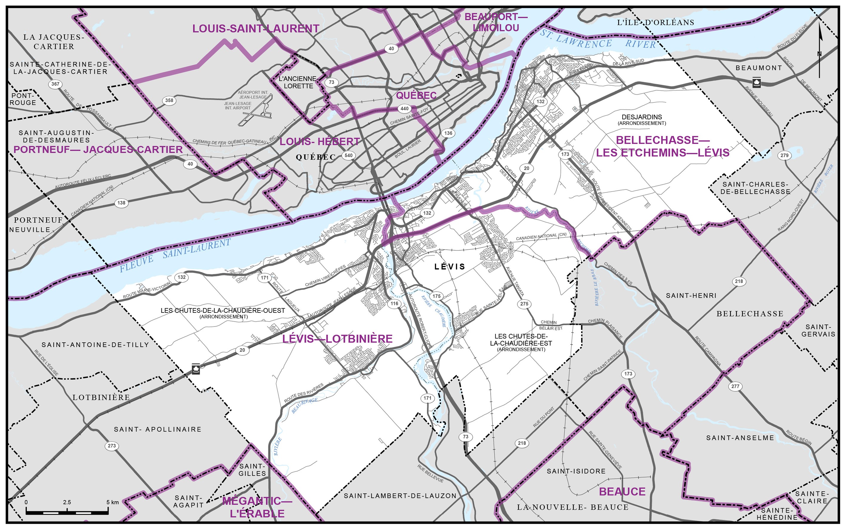 Carte 9 - Ville de Lévis