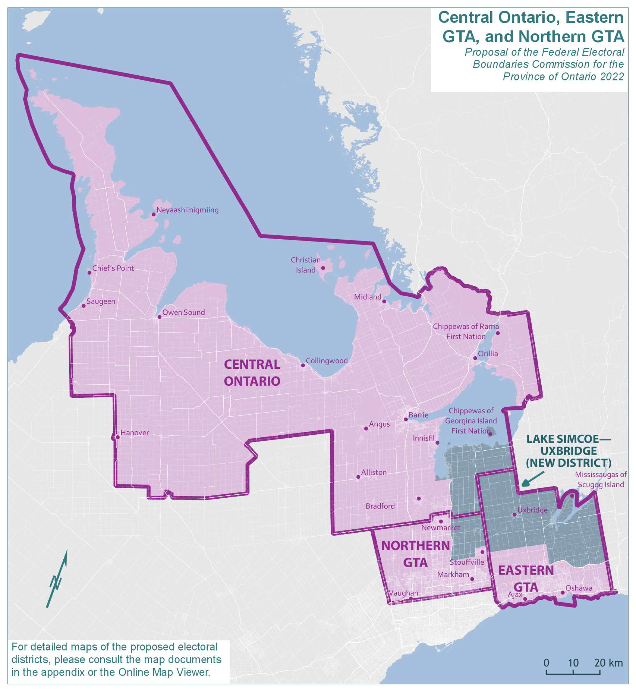 Central Ontario, Eastern Greater Toronto Area, and Northern Greater Toronto Area 