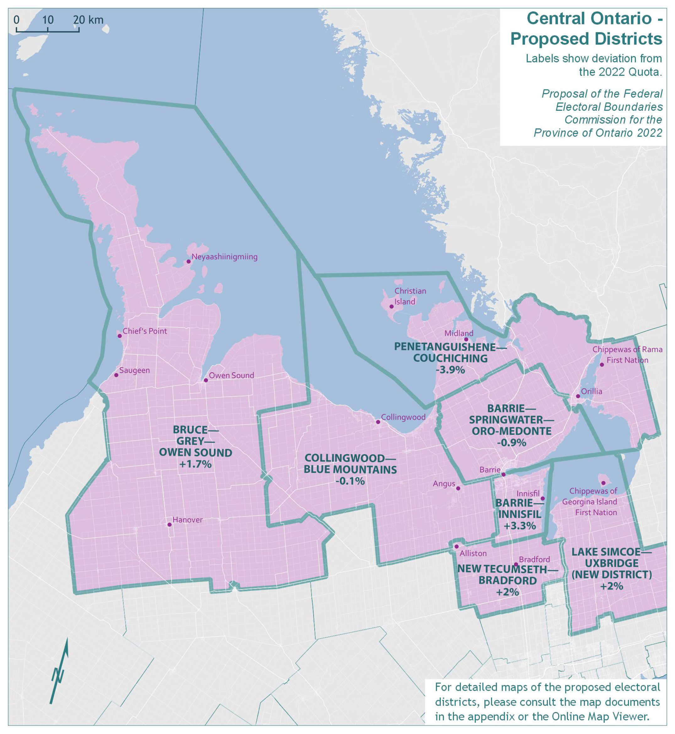 Central Ontario - Proposed Districts 