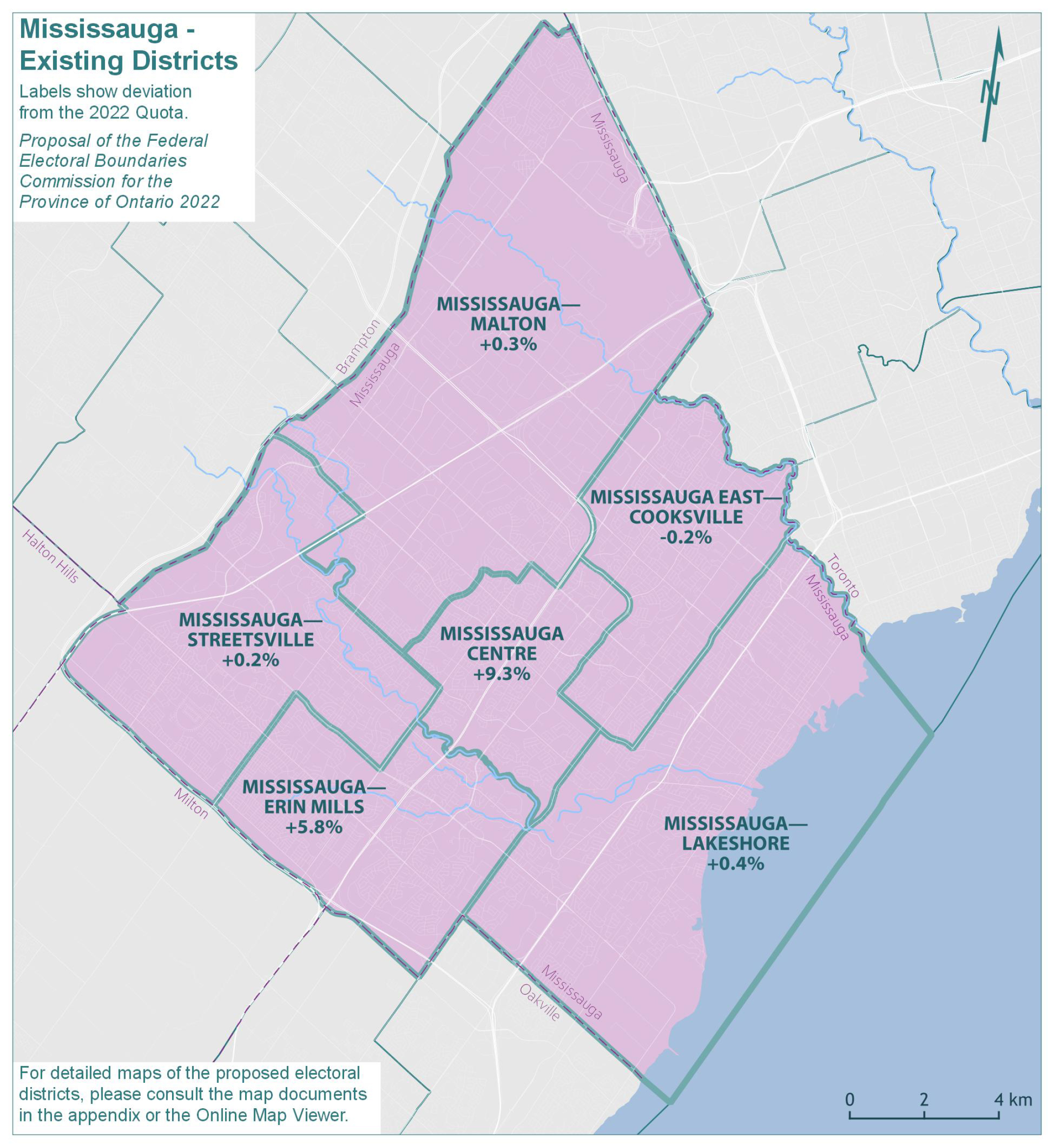 Mississauga - Existing Districts