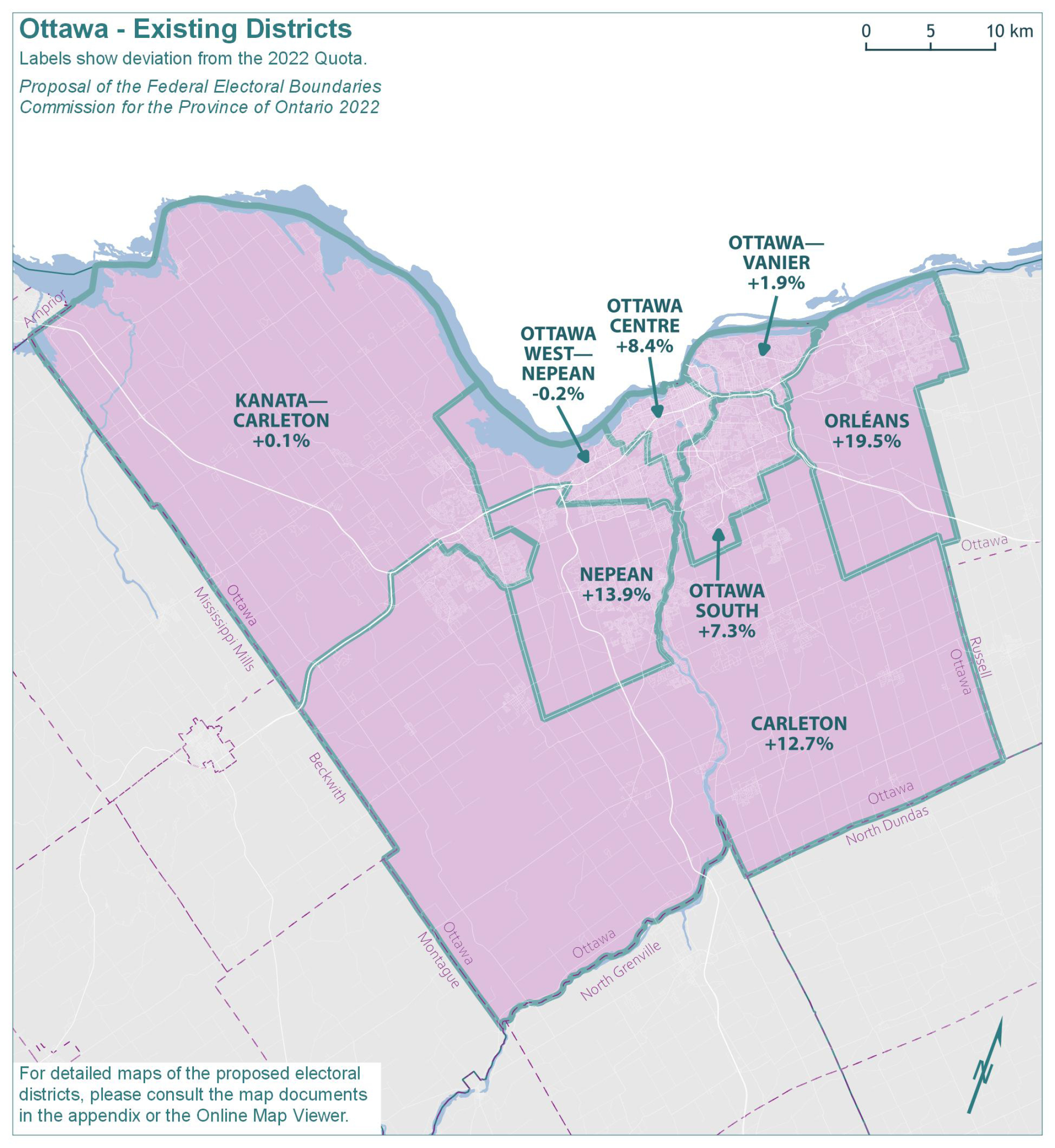Ottawa - Existing Districts 
