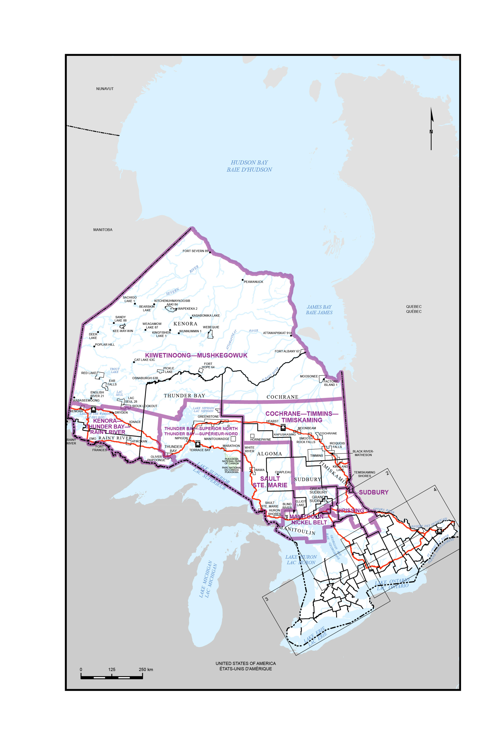 Carte 1&nbsp;&ndash;&nbsp;Province de l’Ontario