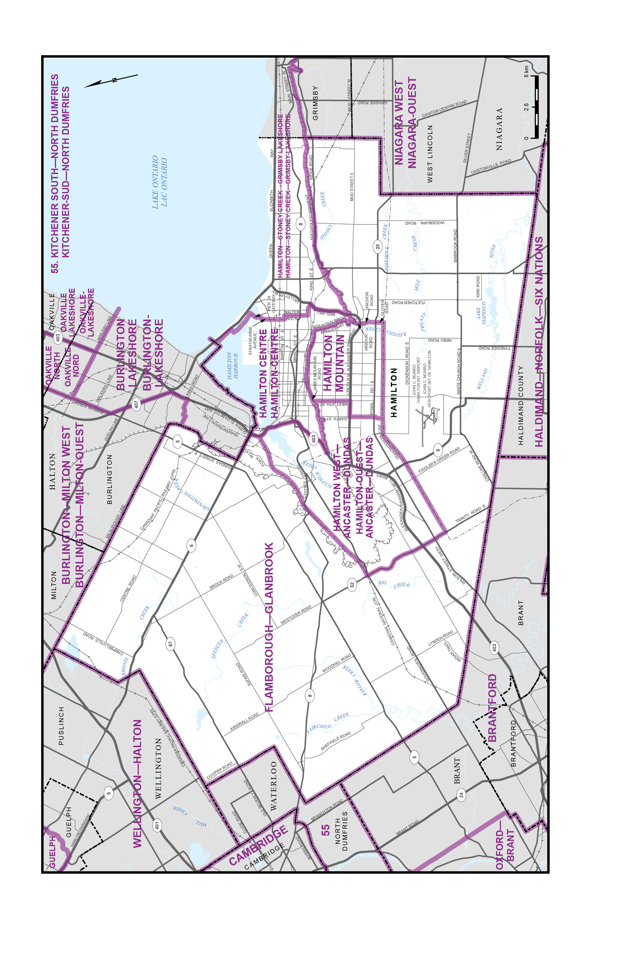 Carte 13&nbsp;&ndash;&nbsp;Ville de Hamilton