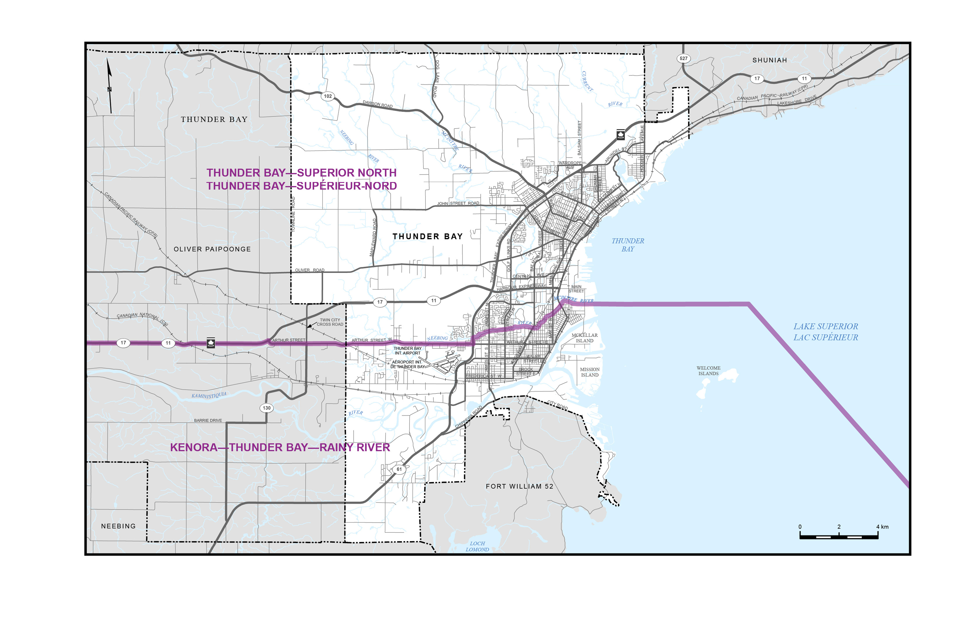 Carte 19&nbsp;&ndash;&nbsp;Ville de Thunder Bay