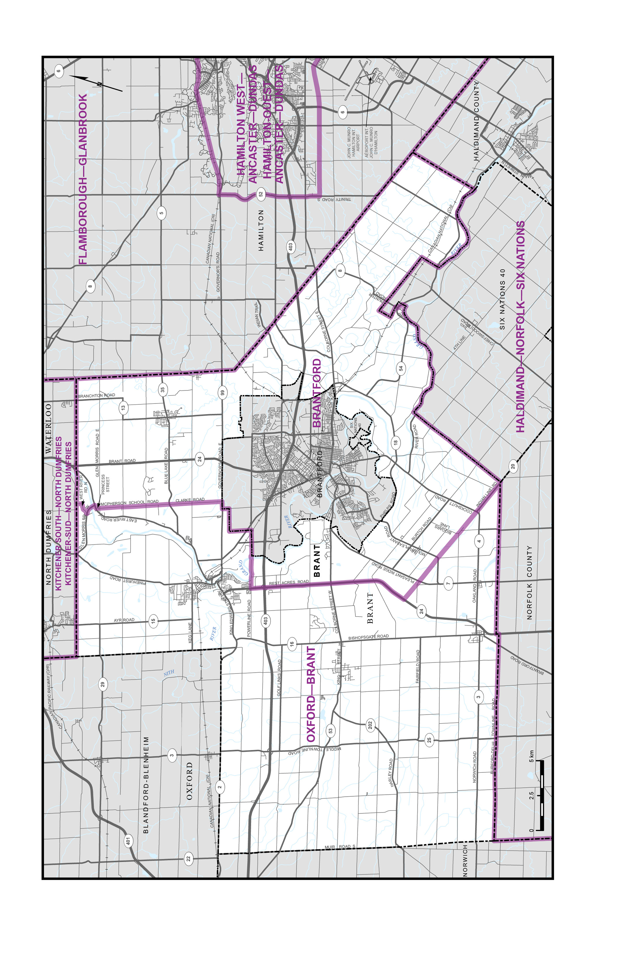 Carte 7&nbsp;&ndash;&nbsp;Comté de Brant 