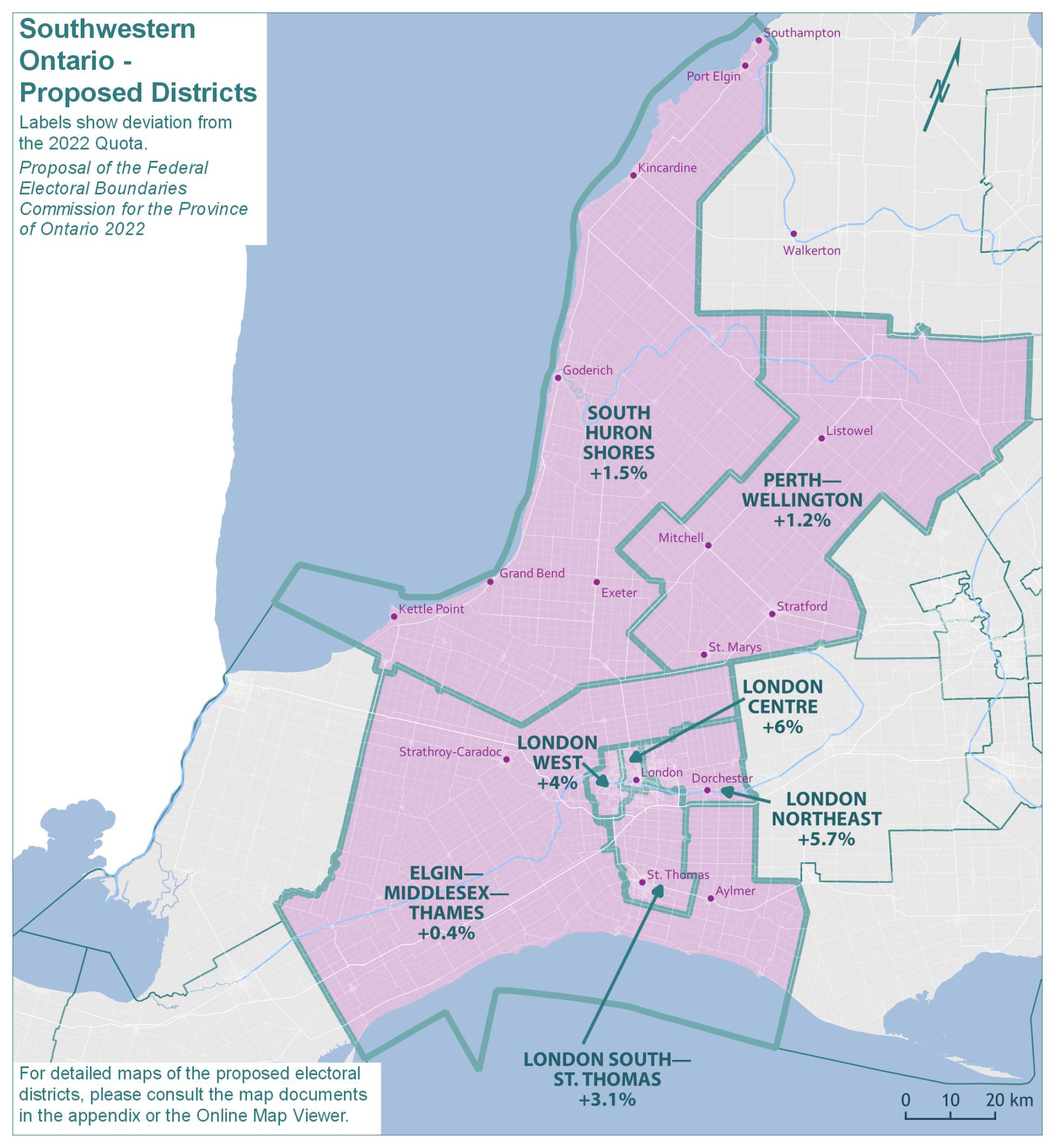Southwestern Ontario - Proposed Districts 