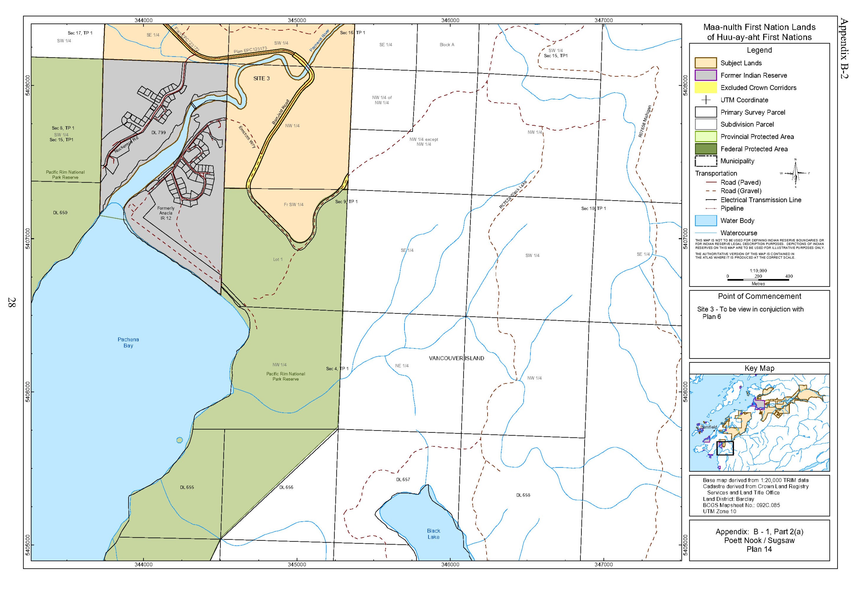 Figure 6: Poett Nook / Sugsaw Plan 14 – Text version below the map