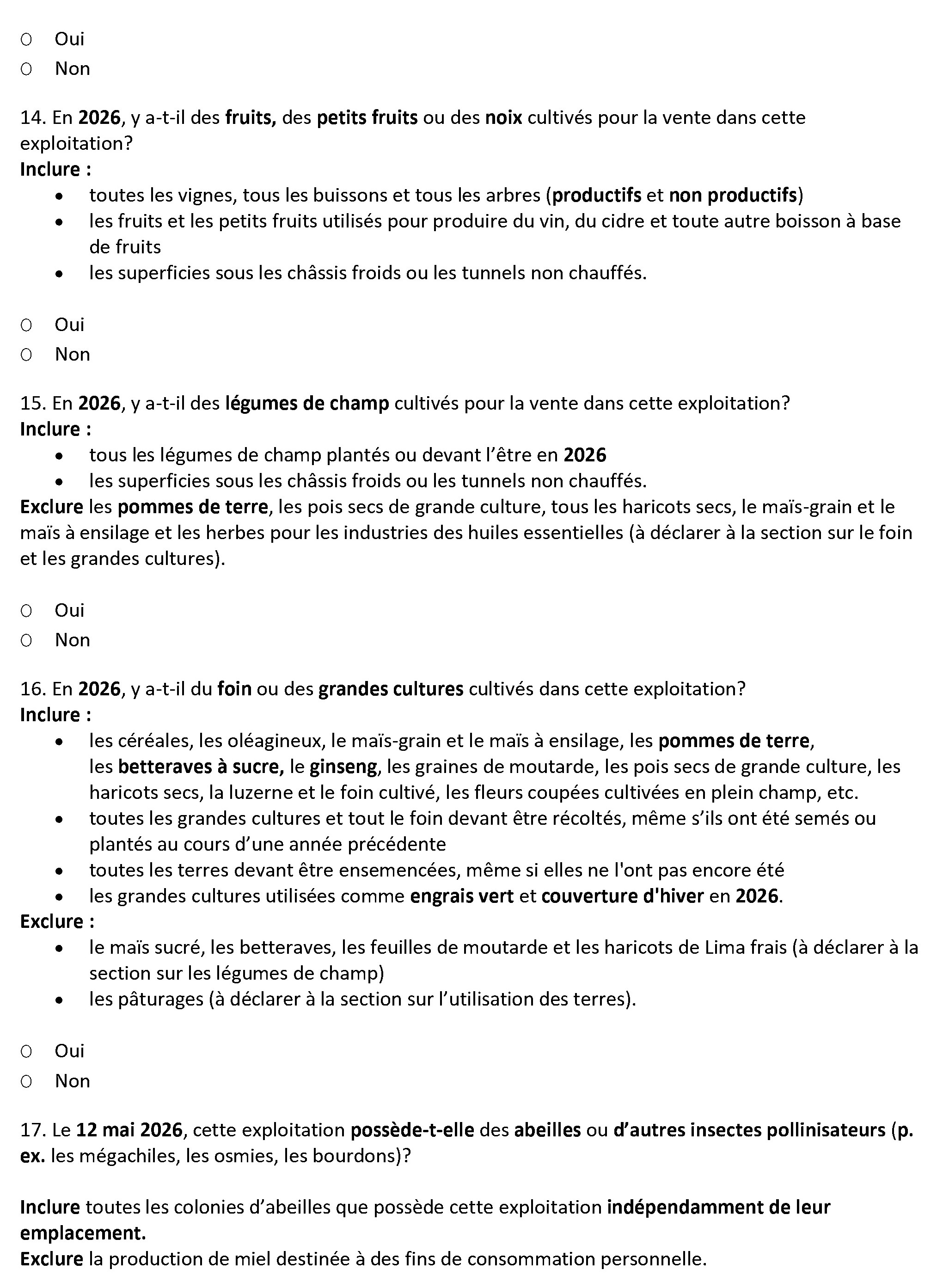 Page 10 du recensement français. – Version textuelle en dessous de l'image