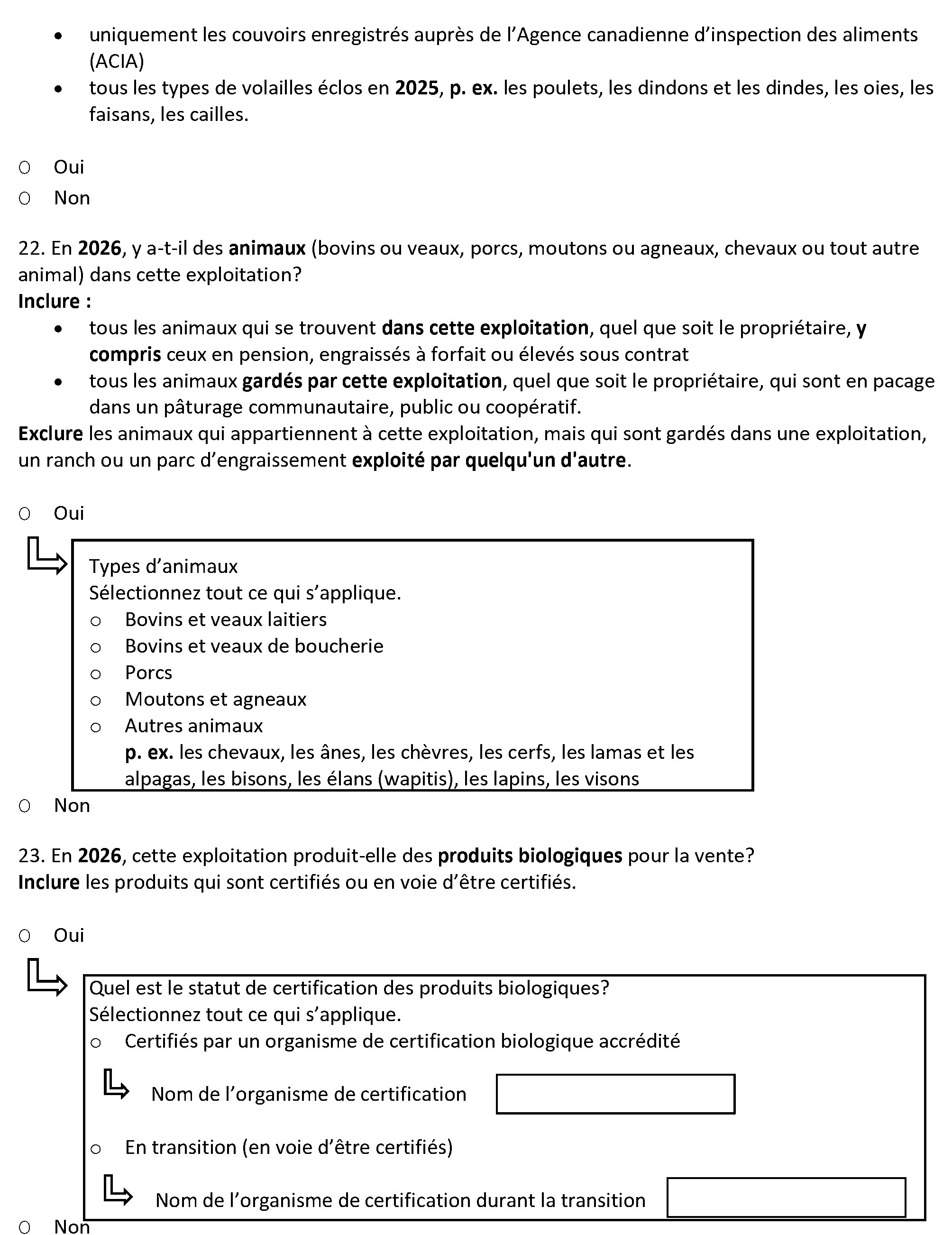 Page 12 du recensement français. – Version textuelle en dessous de l'image