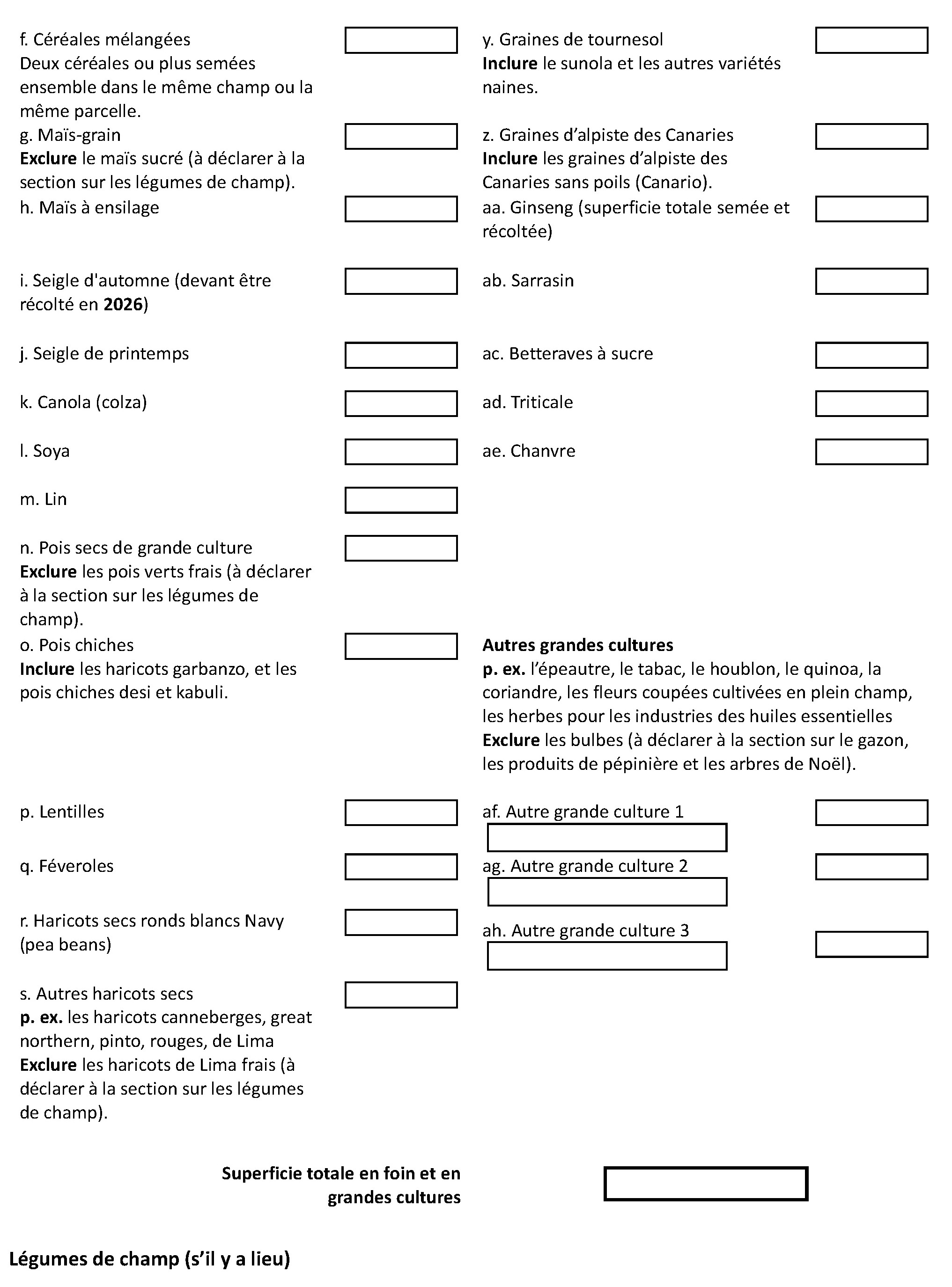 Page 14 du recensement français. – Version textuelle en dessous de l'image
