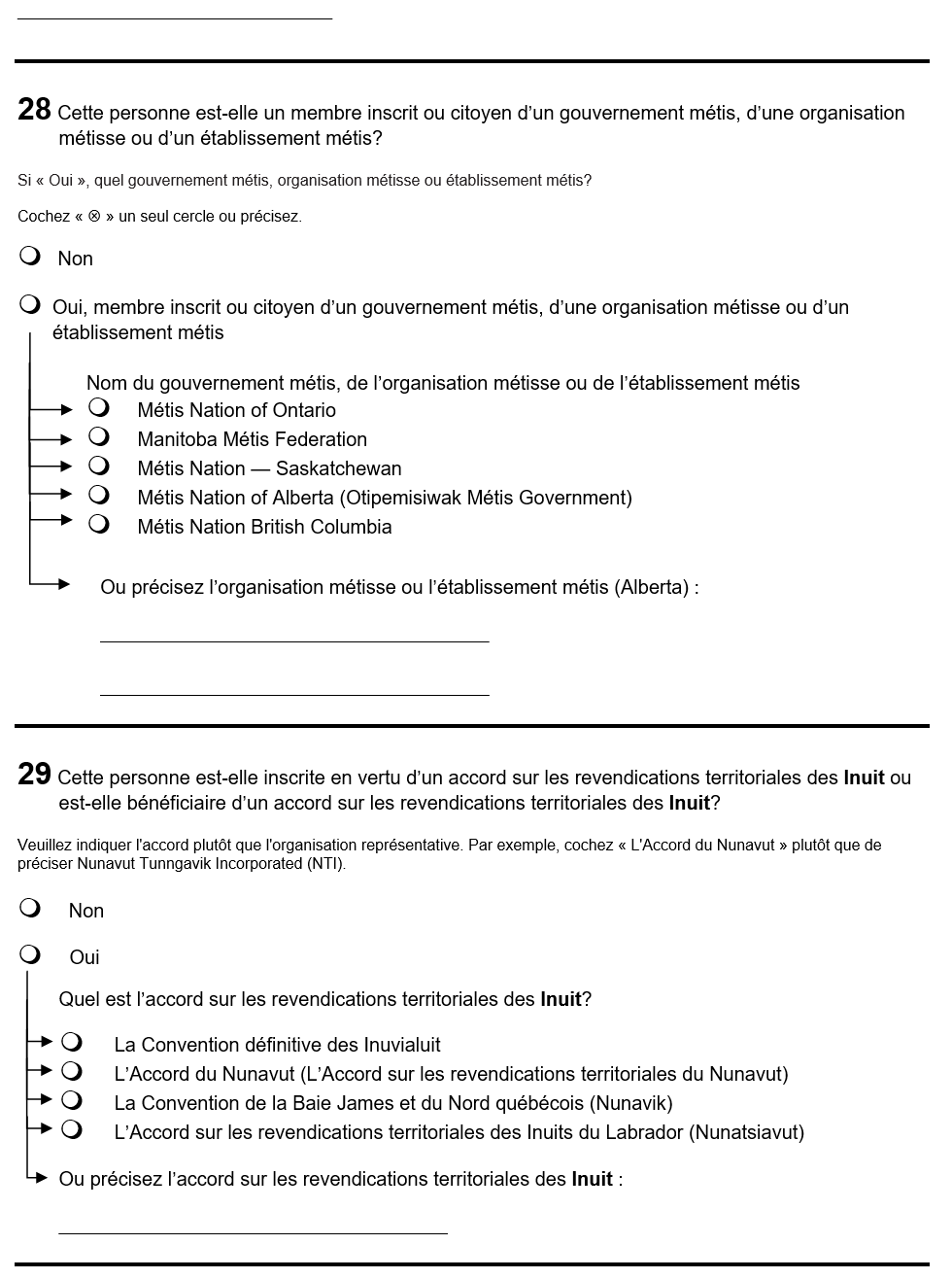 Page 14 du recensement français. – Version textuelle en dessous de l'image
