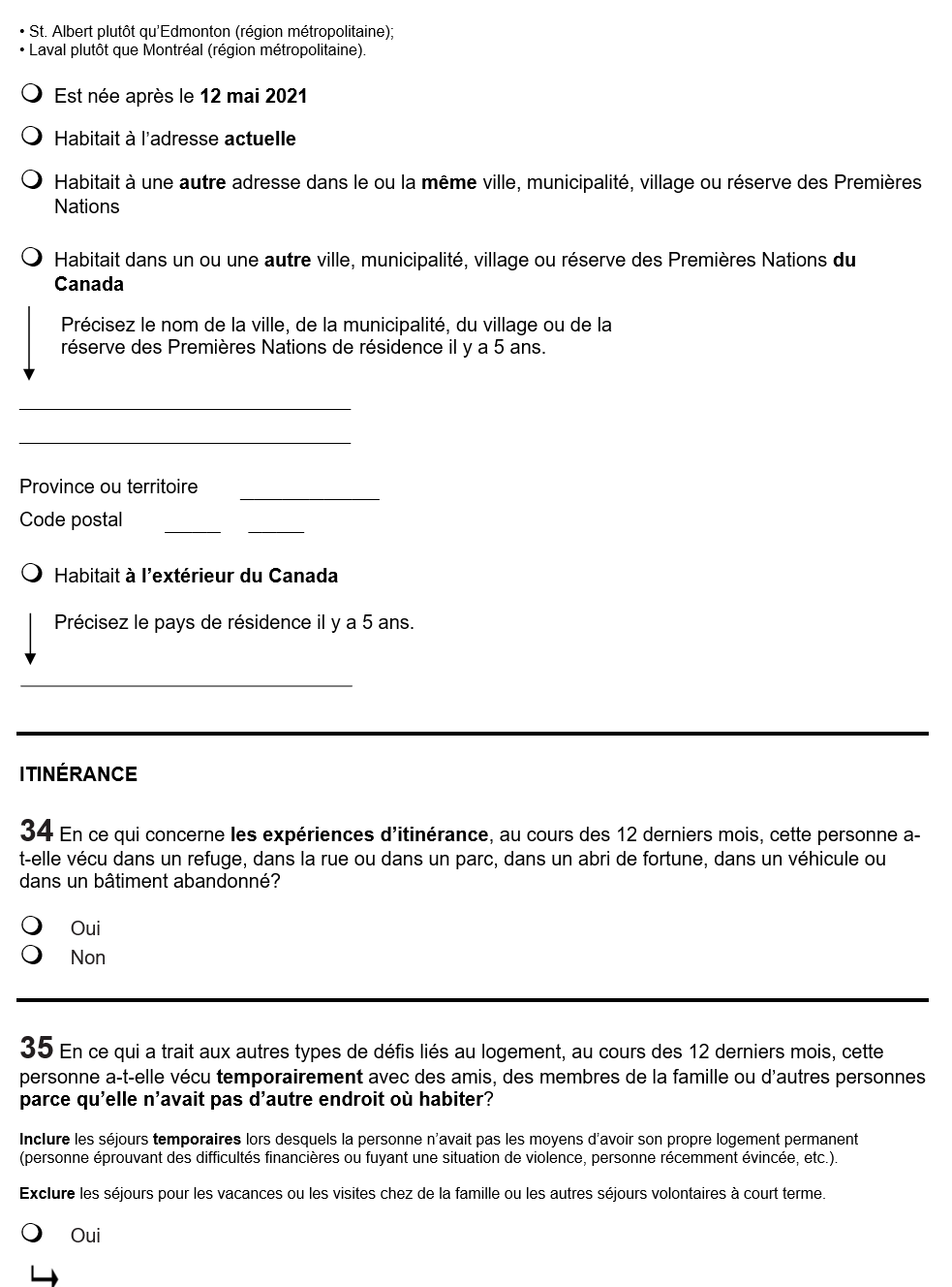 Page 17 du recensement français. – Version textuelle en dessous de l'image