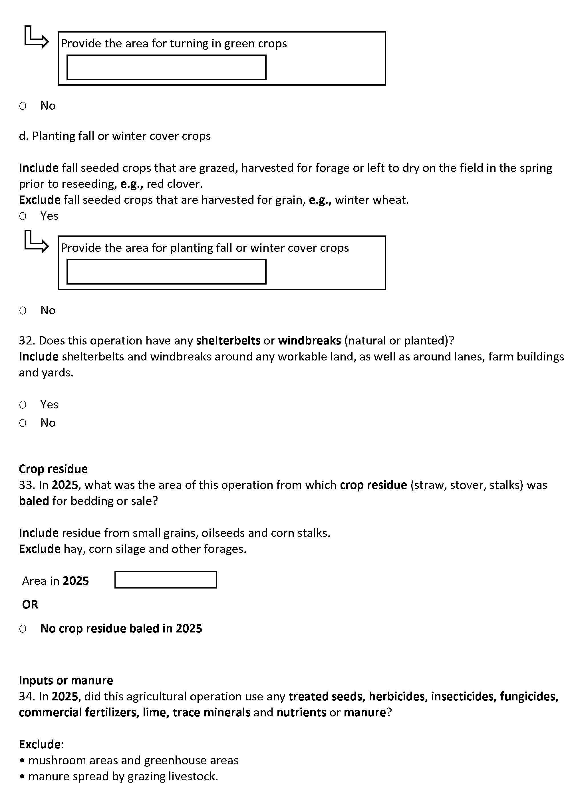 Page 19 of the English census form. – Text version below the image