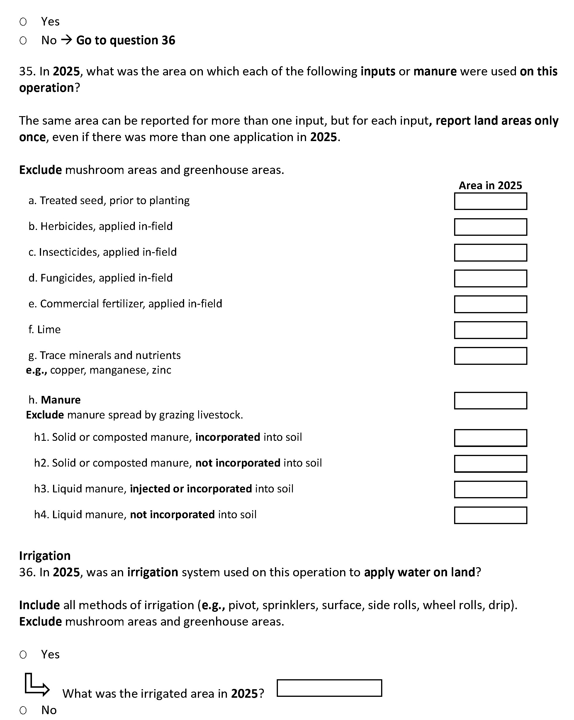 Page 20 of the English census form. – Text version below the image