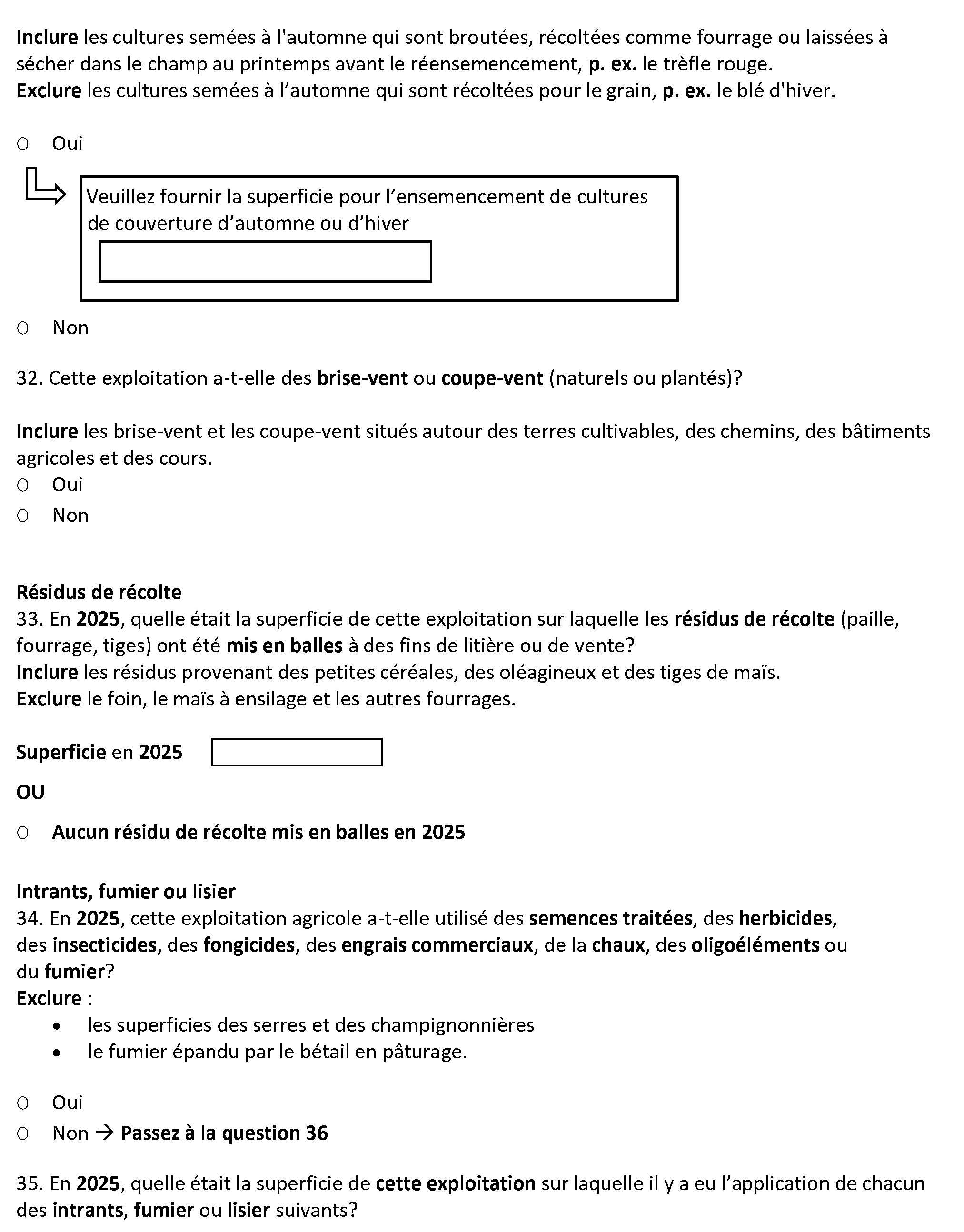 Page 20 du recensement français. – Version textuelle en dessous de l'image