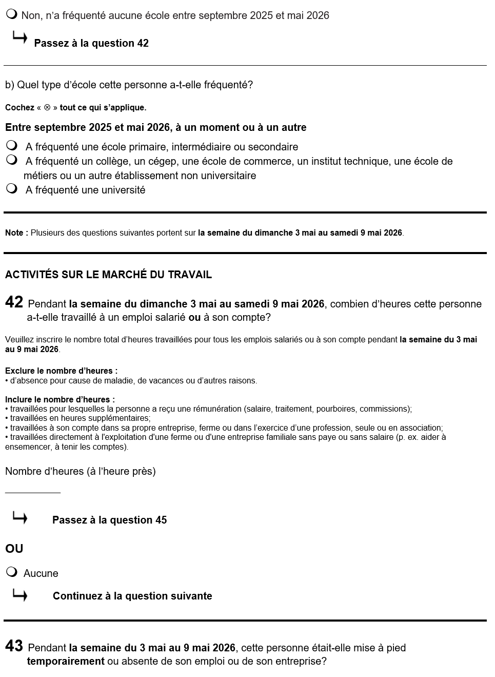 Page 21 du recensement français. – Version textuelle en dessous de l'image