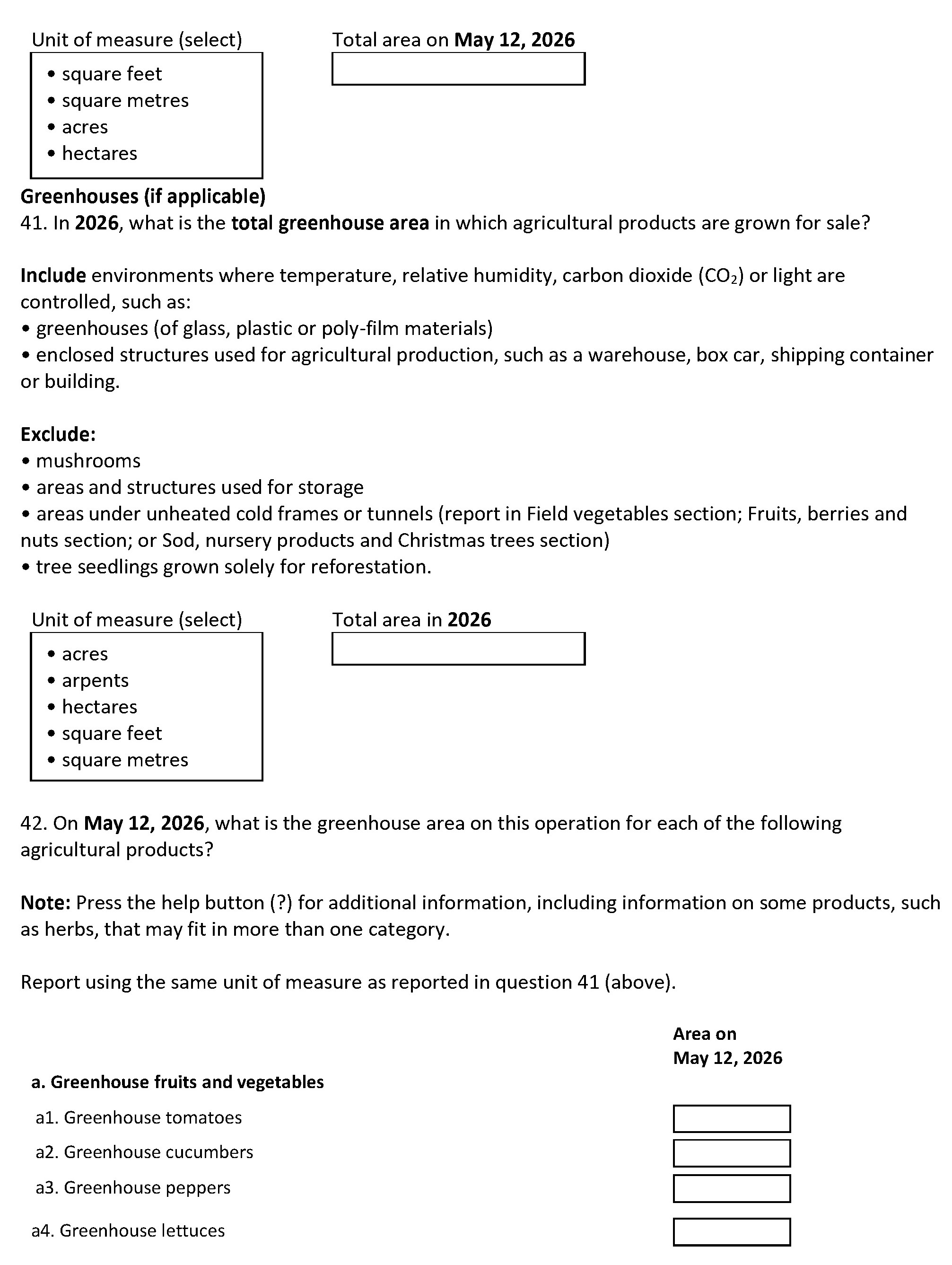 Page 22 of the English census form. – Text version below the image