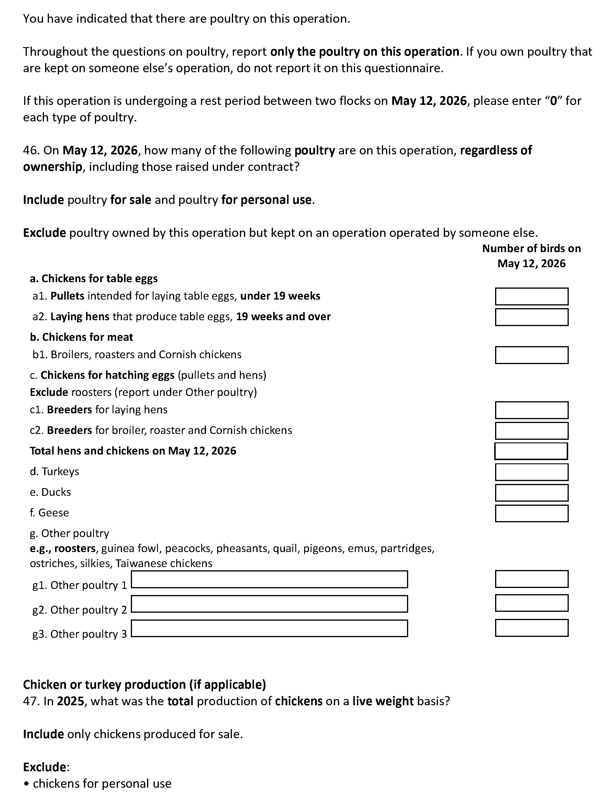 Page 24 of the English census form. – Text version below the image