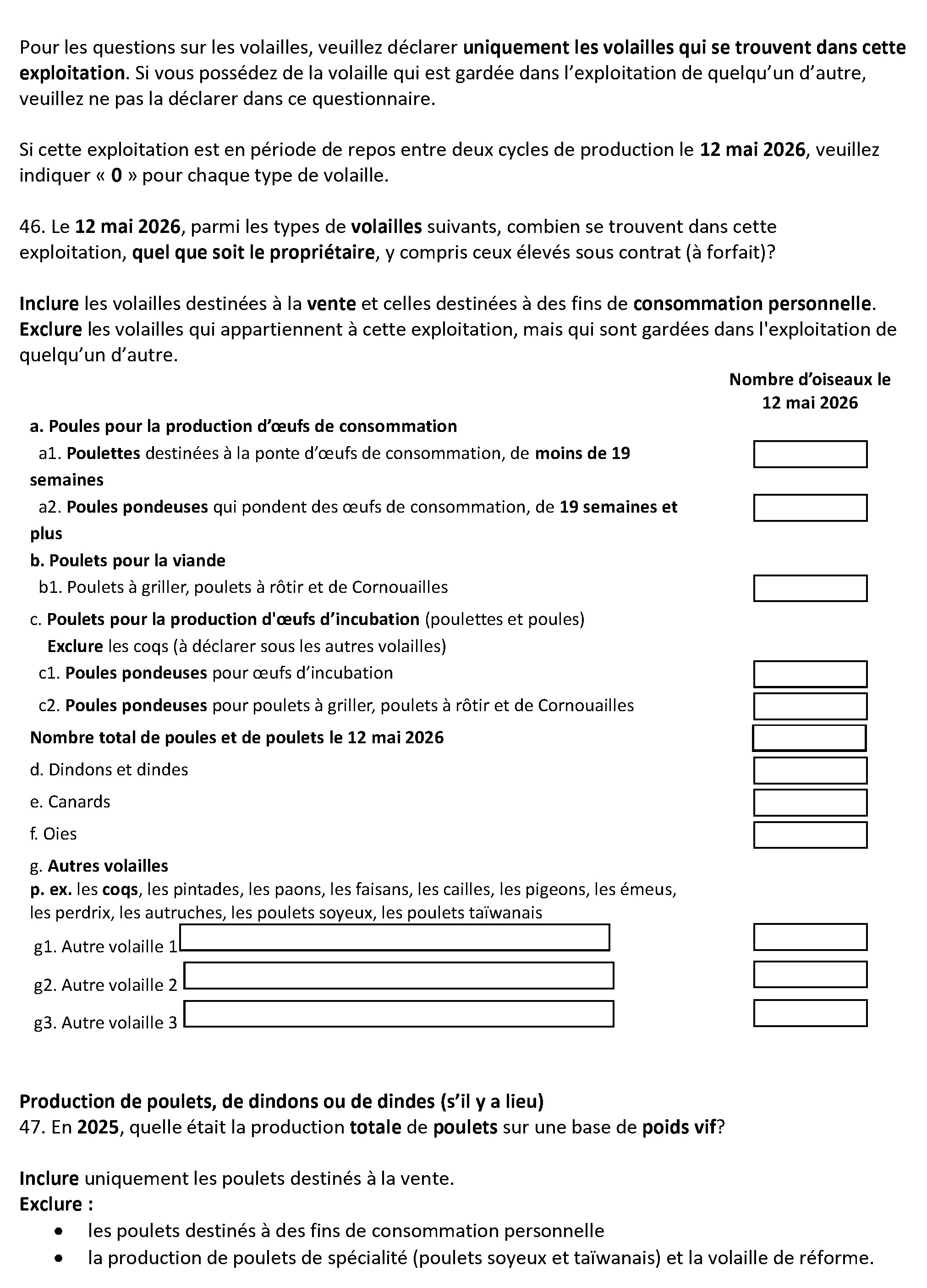 Page 25 du recensement français. – Version textuelle en dessous de l'image