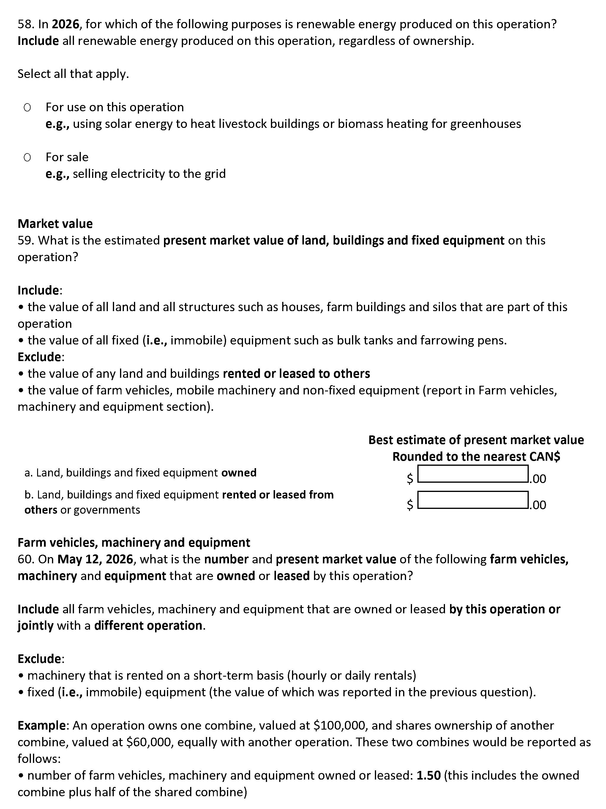 Page 29 of the English census form. – Text version below the image