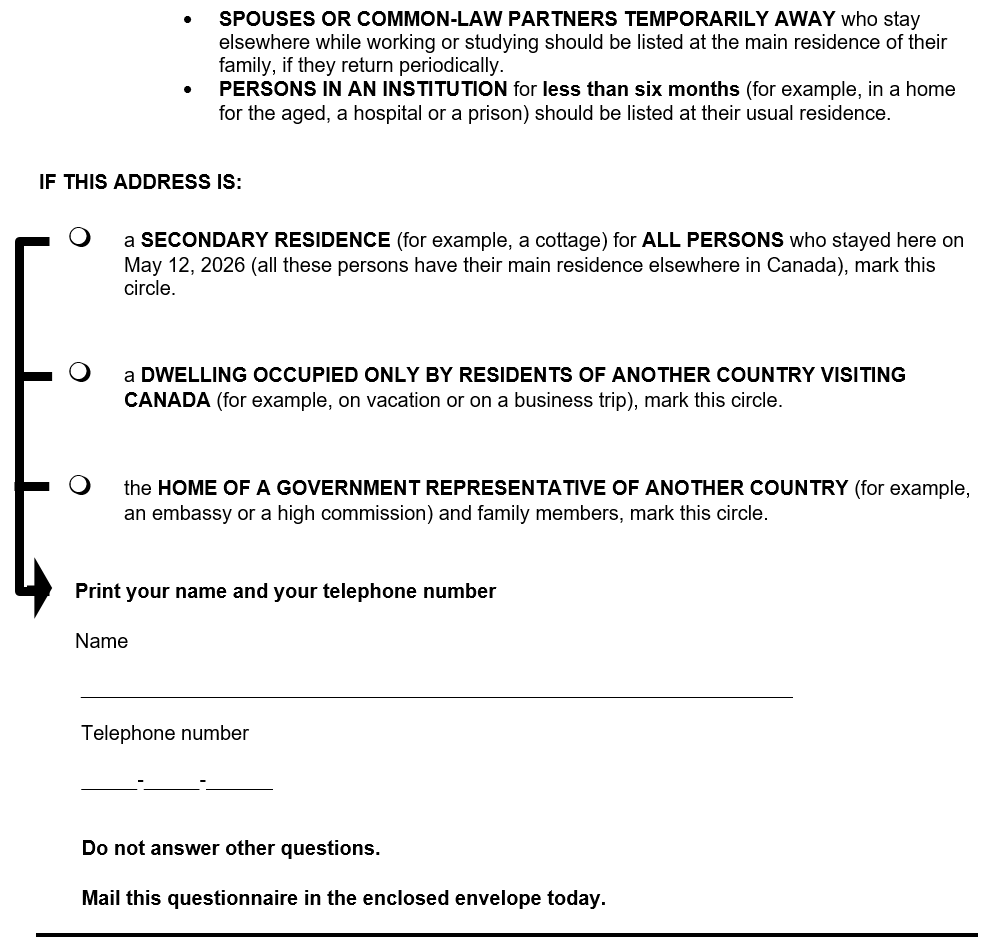 Page 3 of the English census form. – Text version below the image