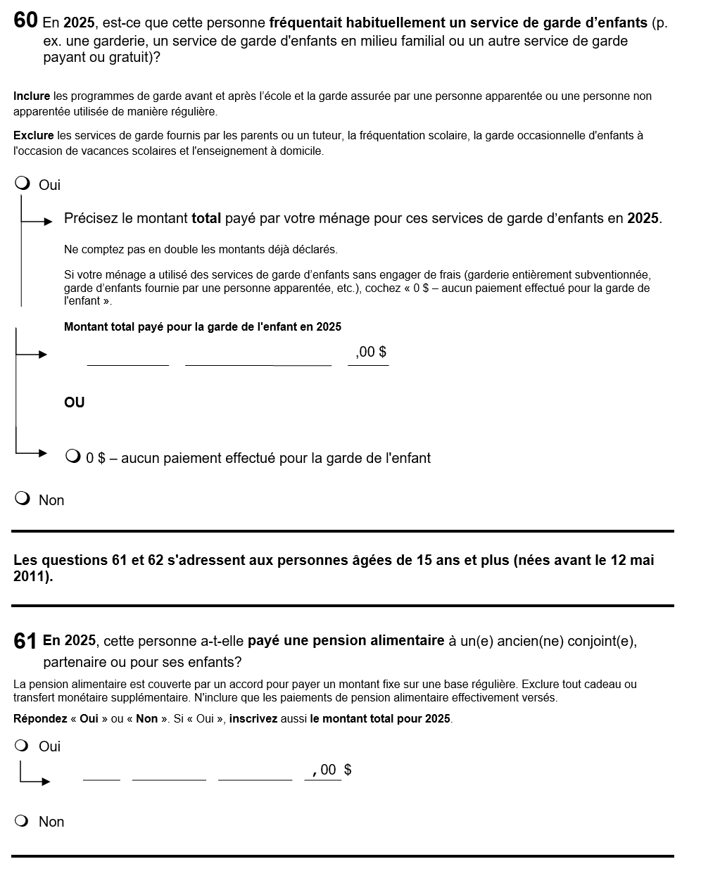 Page 30 du recensement français. – Version textuelle en dessous de l'image
