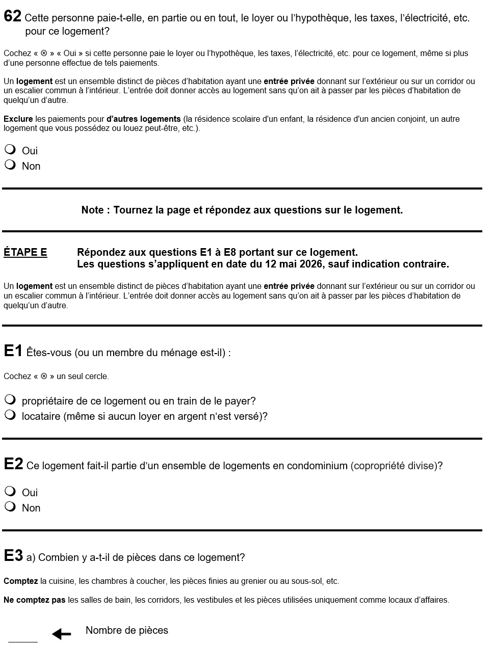 Page 31 du recensement français. – Version textuelle en dessous de l'image