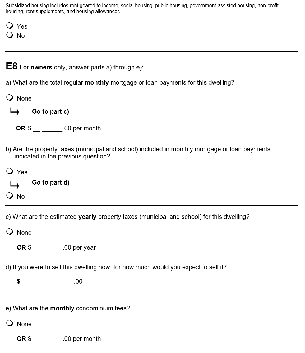 Page 32 of the English census form. – Text version below the image