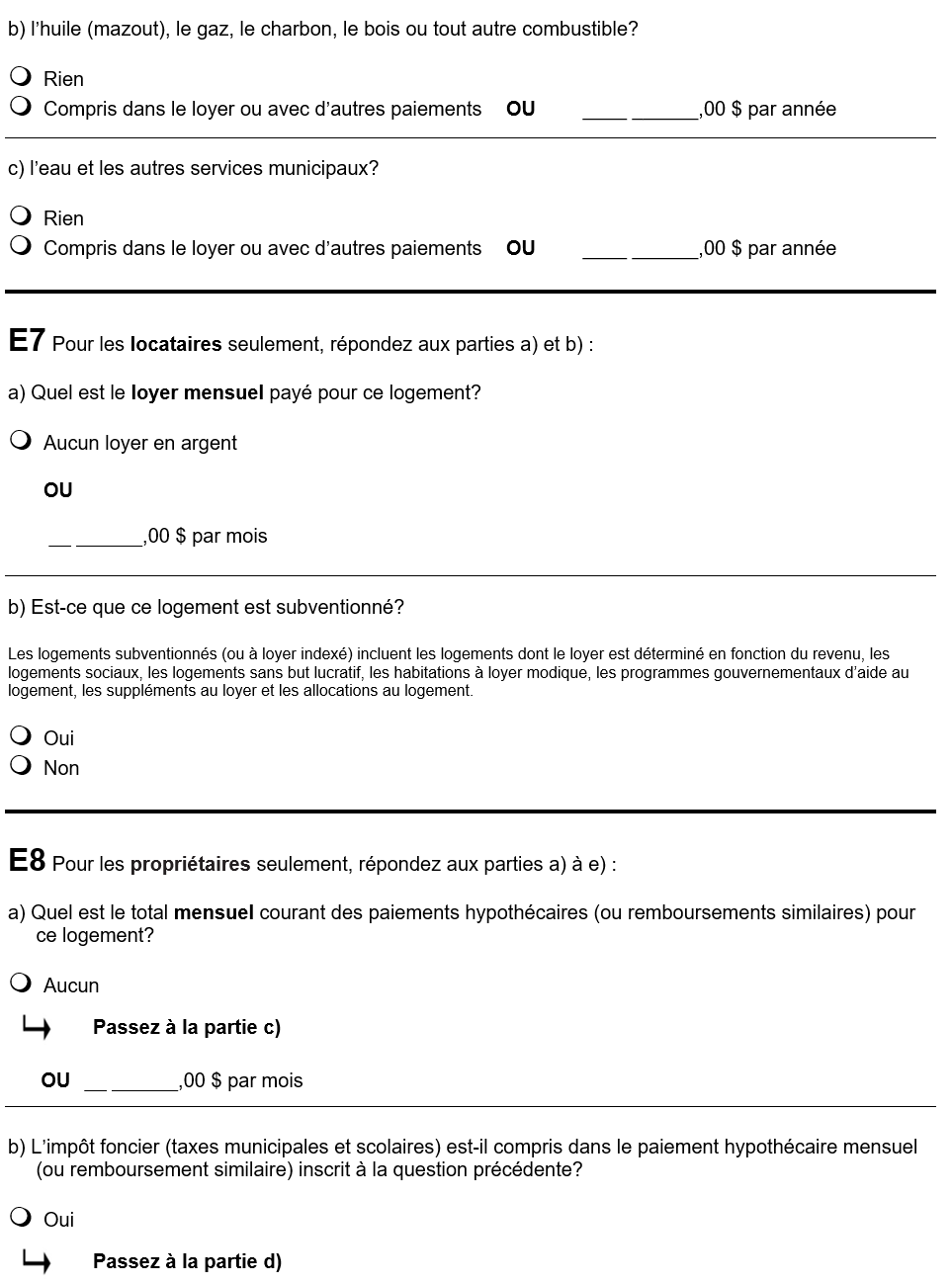 Page 33 du recensement français. – Version textuelle en dessous de l'image