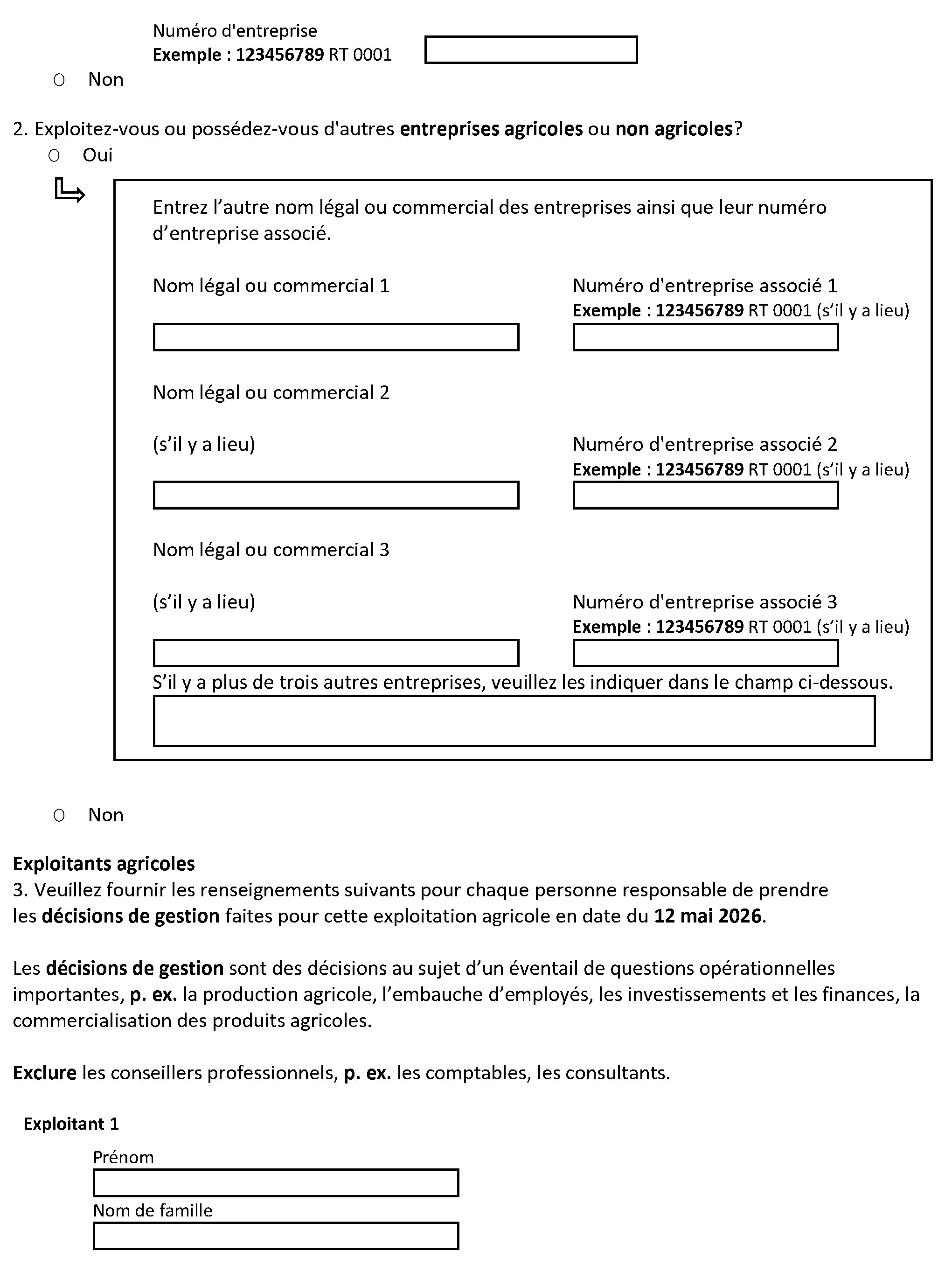 Page 4 du recensement français. – Version textuelle en dessous de l'image