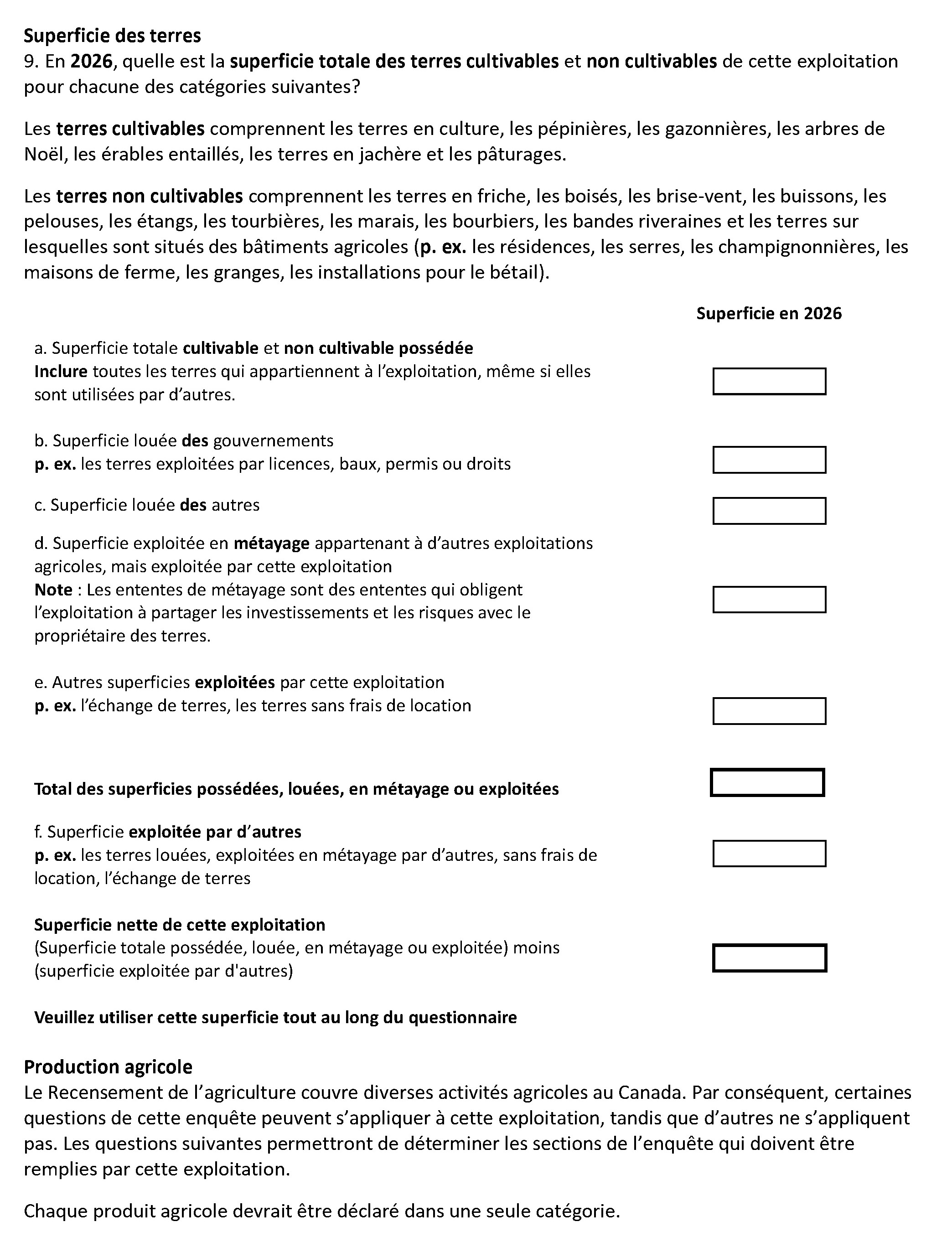 Page 8 du recensement français. – Version textuelle en dessous de l'image