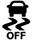 Symbole montrant, en silhouette, la vue arri&egrave;re d&rsquo;une voiture au-dessus de deux lignes verticales qui sont sinueuses et &eacute;paisses et en dessous desquelles figure le mot OFF.