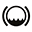 Symbole montrant, en contour, un cercle, entre parenth&egrave;ses, dont le tiers inf&eacute;rieur contient du liquide.