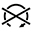 Symbole montrant une fl&egrave;che courbe formant, dans le sens horaire, les trois-quarts d&rsquo;un cercle ouvert vers le bas et sur lequel figure un X.
