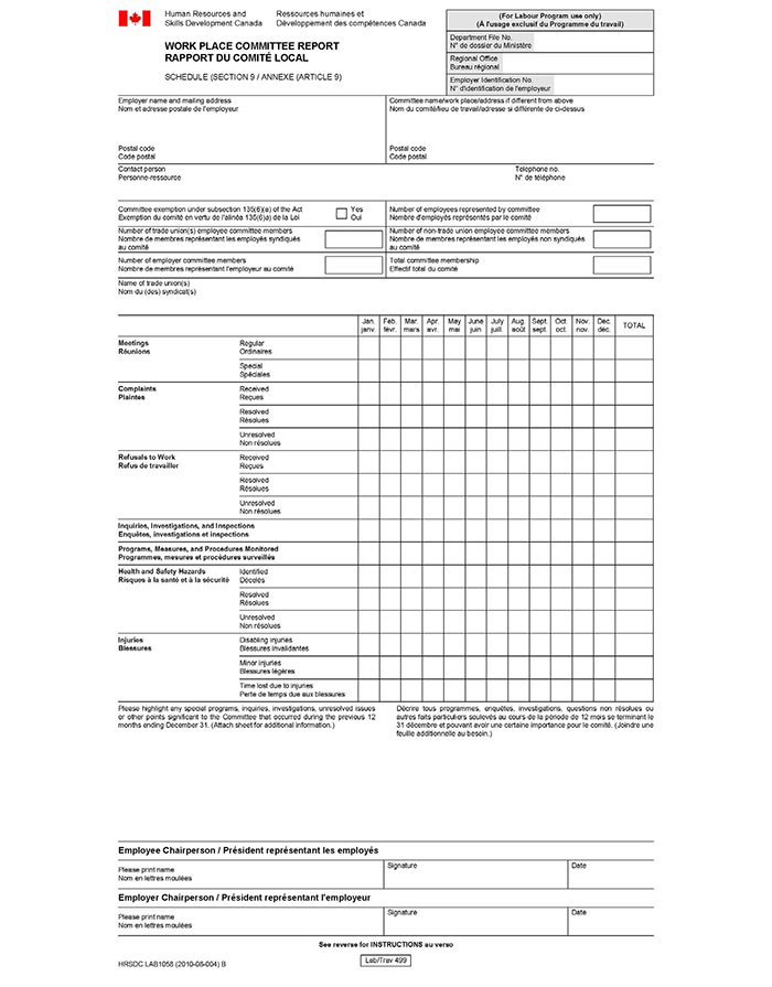 ANNUAL REPORT ON WORK PLACE COMMITTEE ACTIVITIES