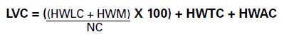 Requirement based on net cost is determined by the formula - Description below