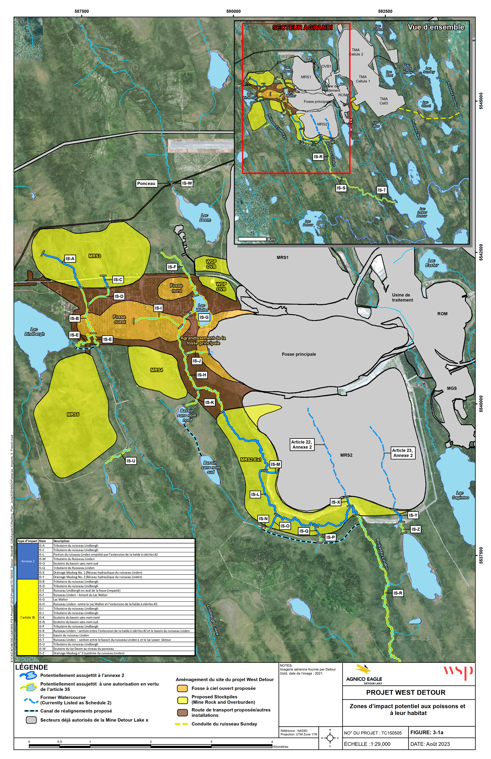 Figure&nbsp;2&nbsp;: Emplacement des plans d’eau qui seront inscrits à l’annexe&nbsp;2 du REMMMD – Version textuelle en dessous de l'image